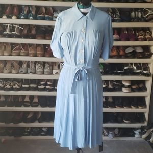 Elegant Blue Women's Dress
